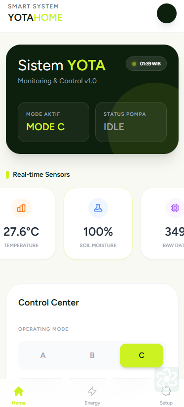 YOTA HOME – Smart IoT & Automatic Plant Watering System